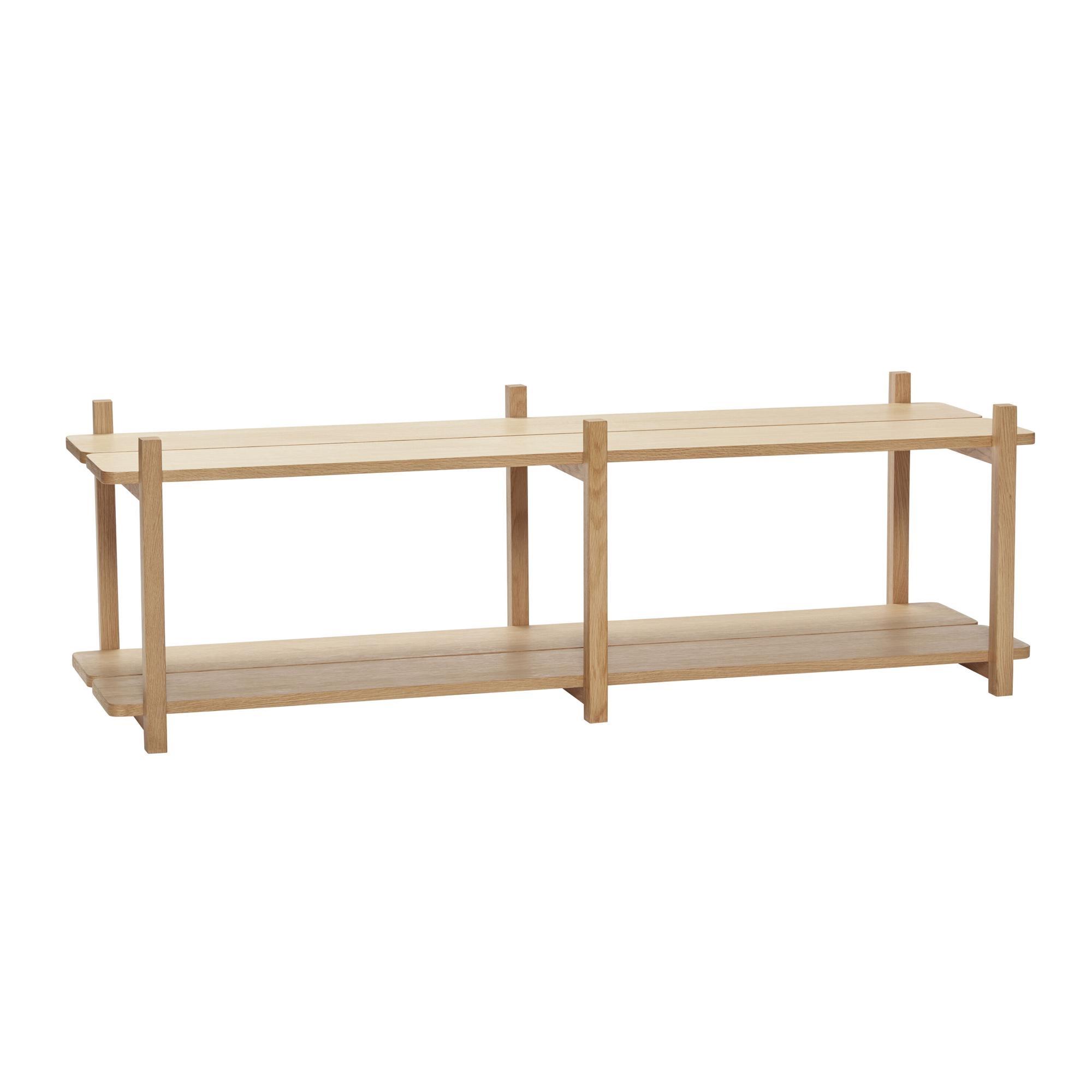 Hübsch Mason Bookcase Double Small Nature