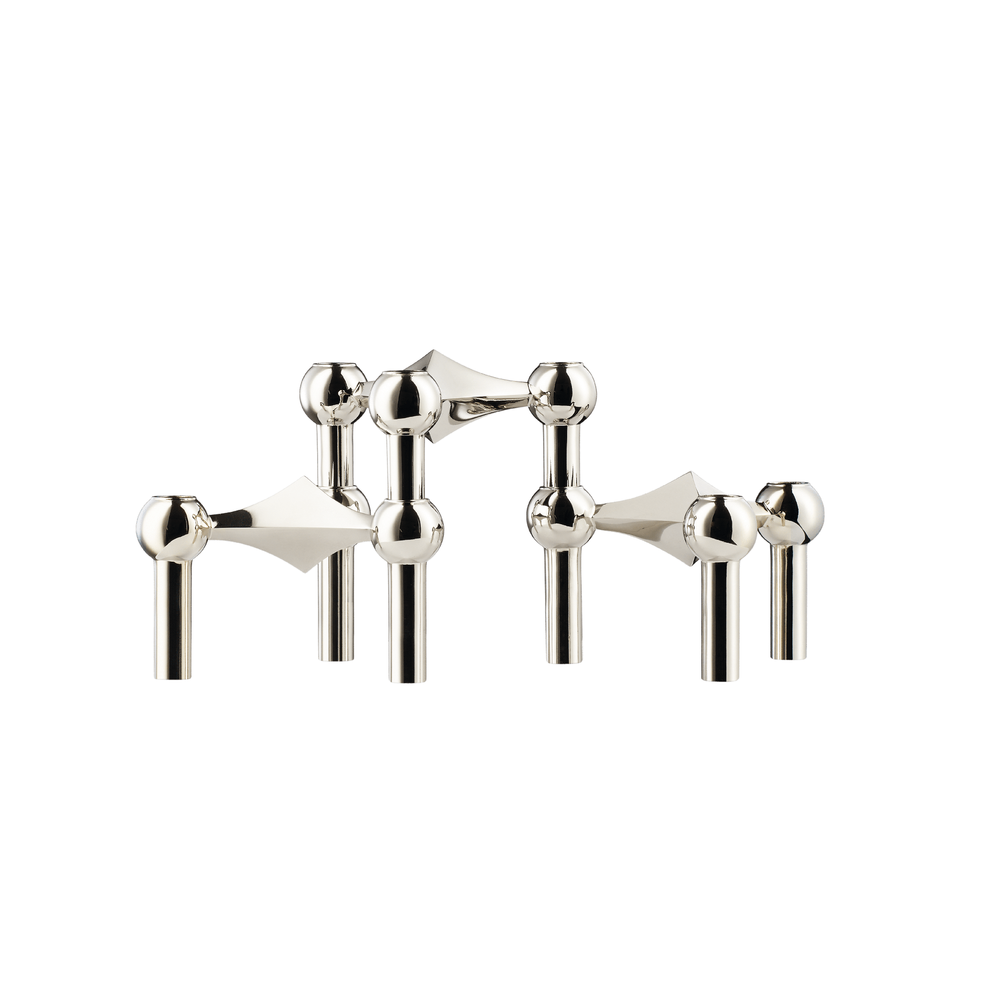 STOFF Nagel Portavelas Juego de 3 Cromo