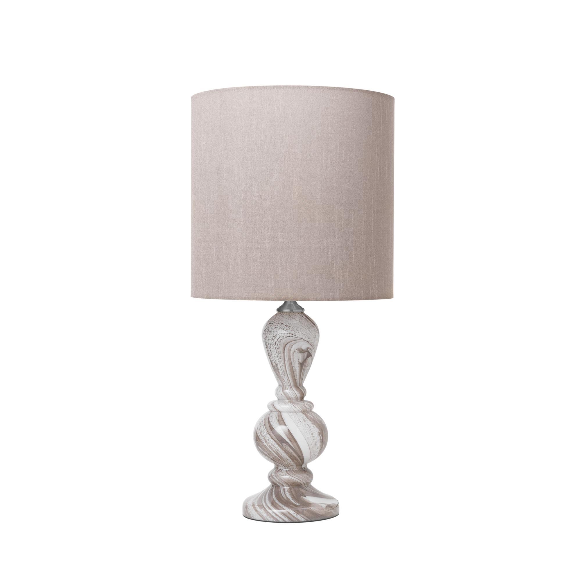 Cozy Living Christine Lampe à Poser Tourbillon taupe/Alpaga Foncé