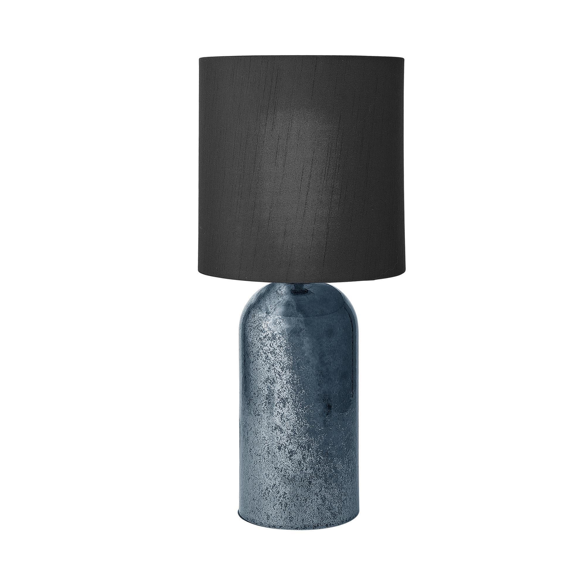 Cozy Living Coco Ceramic Table Lamp Blue Metallic
