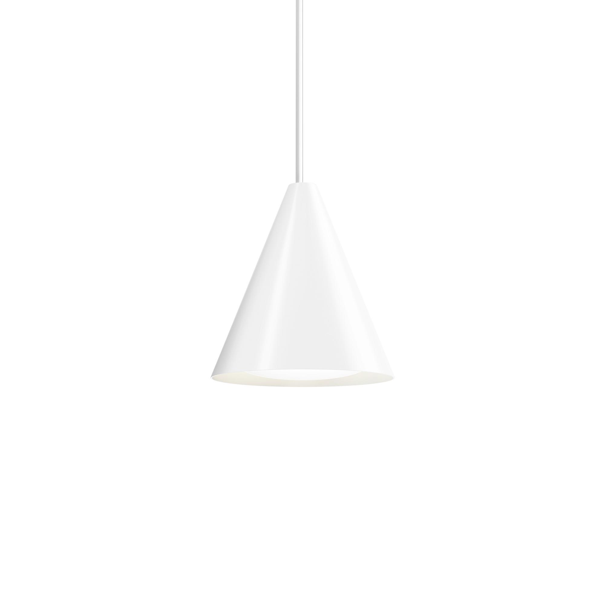 Louis Poulsen Keglen Lampadario Ø25 2700K e Dimmer di Fase Bianco