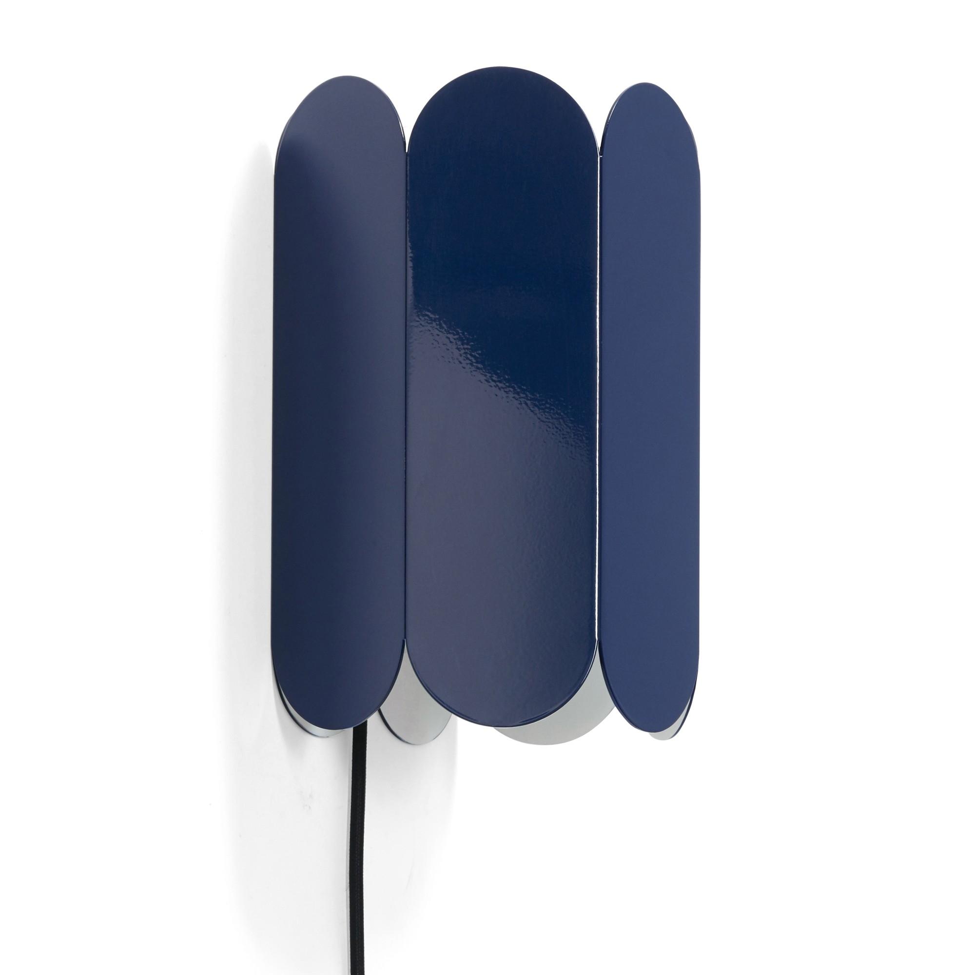 HAY Arcs Switch Wall Lamp Cobalt Blue