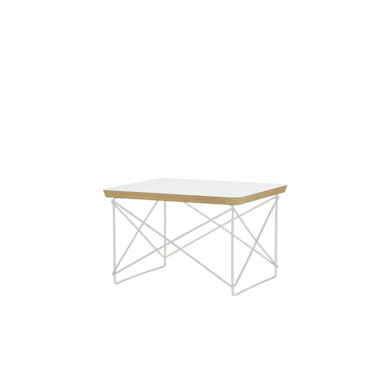 Vitra Occasional Table LTR Sengebord/Sidebord Hvid Laminat/Hvid