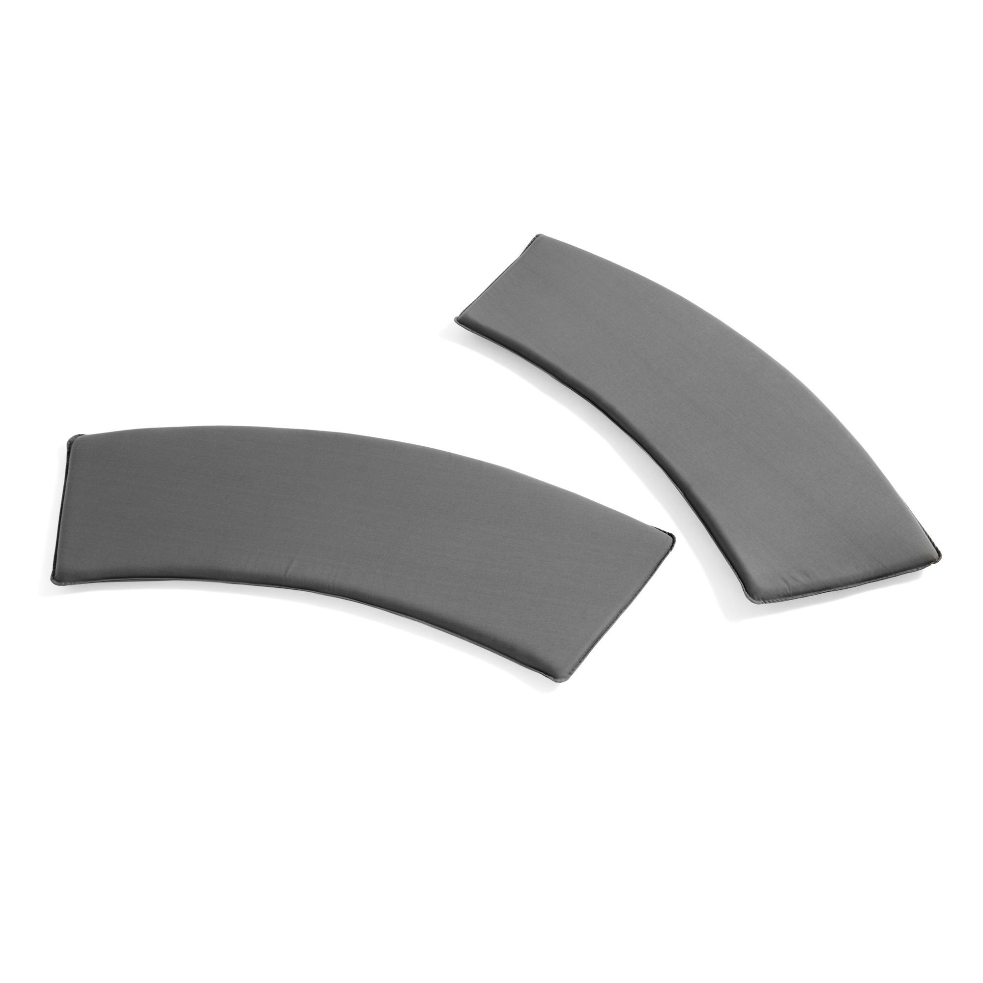 HAY Cushion for Palissade Park Dining Bench Out/Out Anthracite 2 Pcs