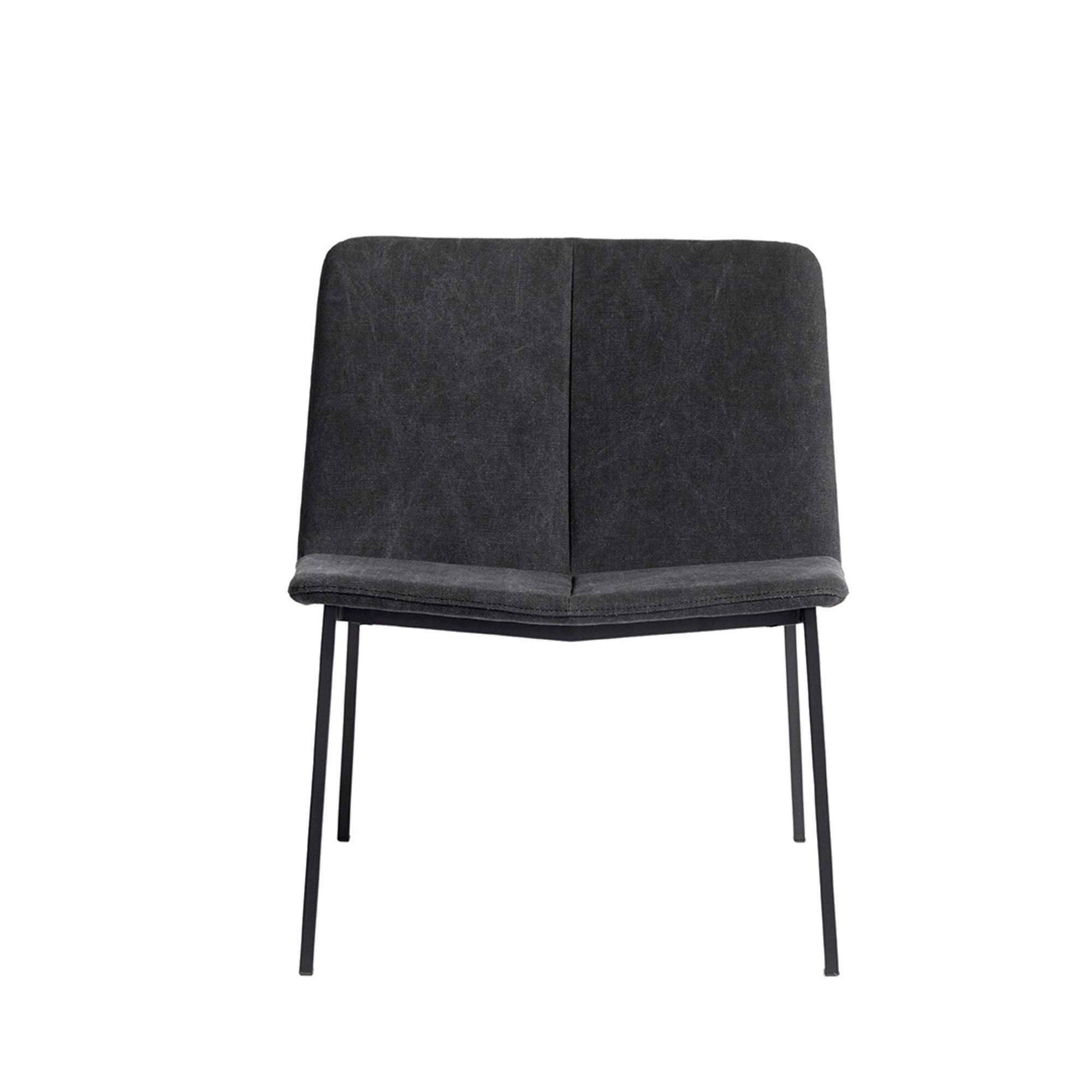 Muubs Chamfer Lounge Chair Anthracite Anthracite/ Black