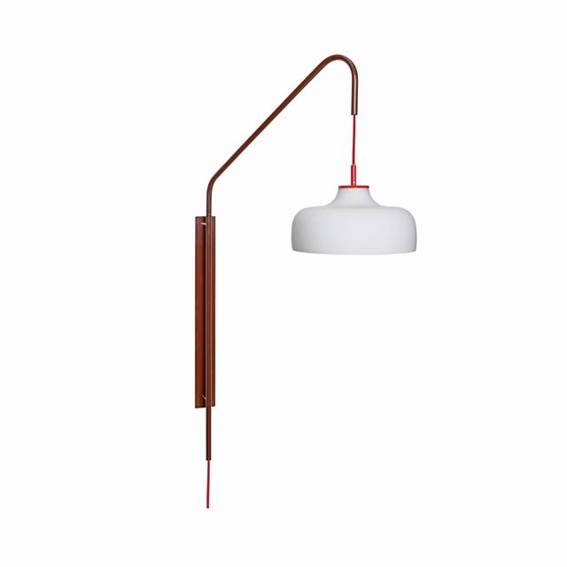 Hübsch Current Væglampe Rød/Rødbrun