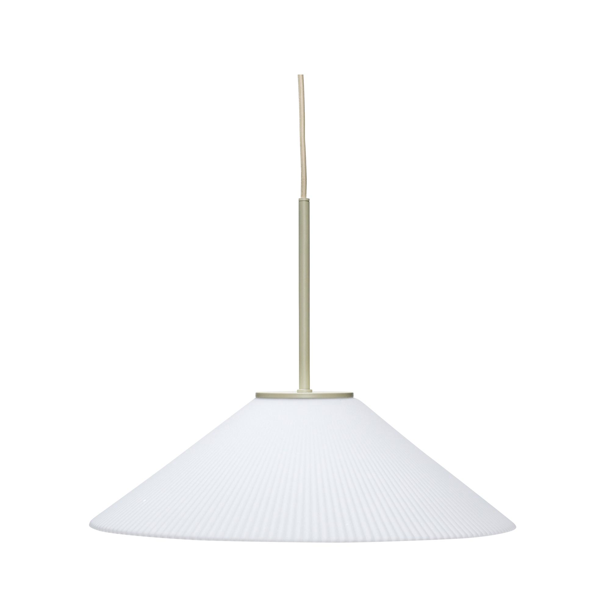 Hübsch Solid Pendant Sand/ White