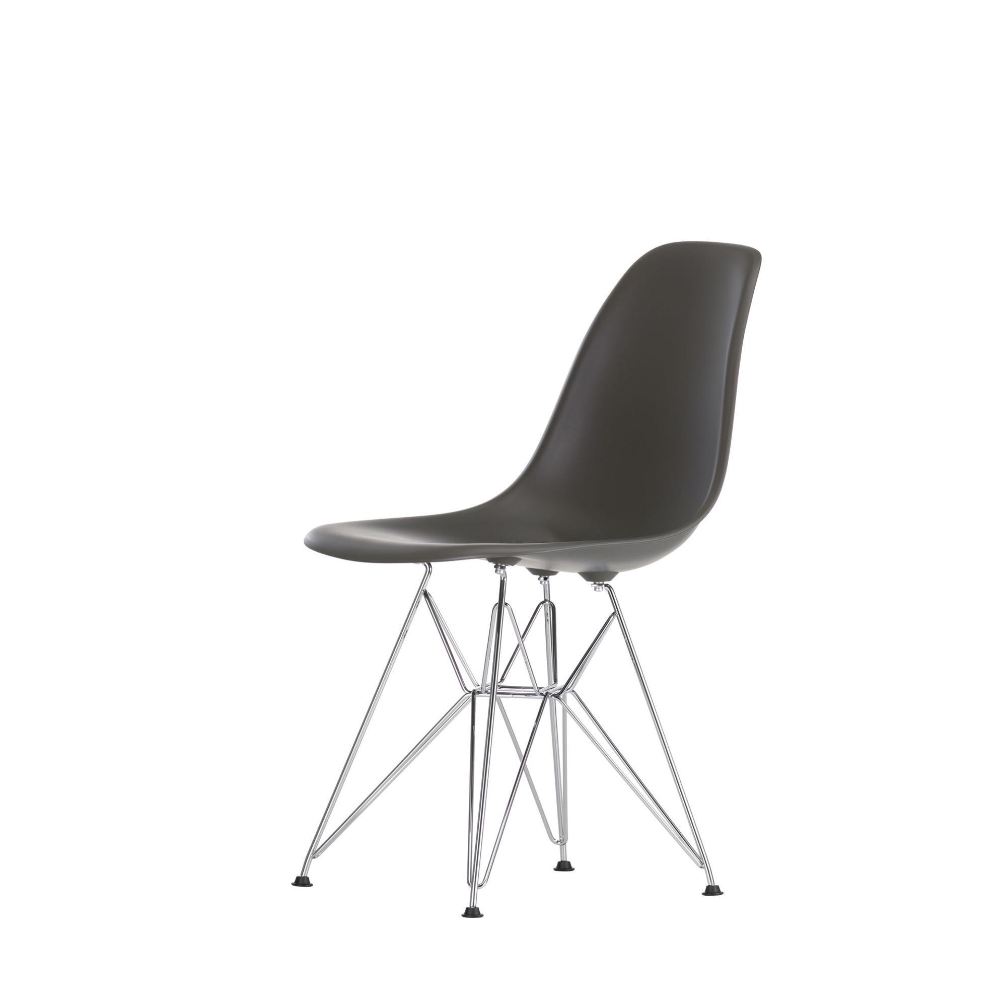 Vitra Eames Plastic DSR Spisebordsstol Dyb Sort/Krom