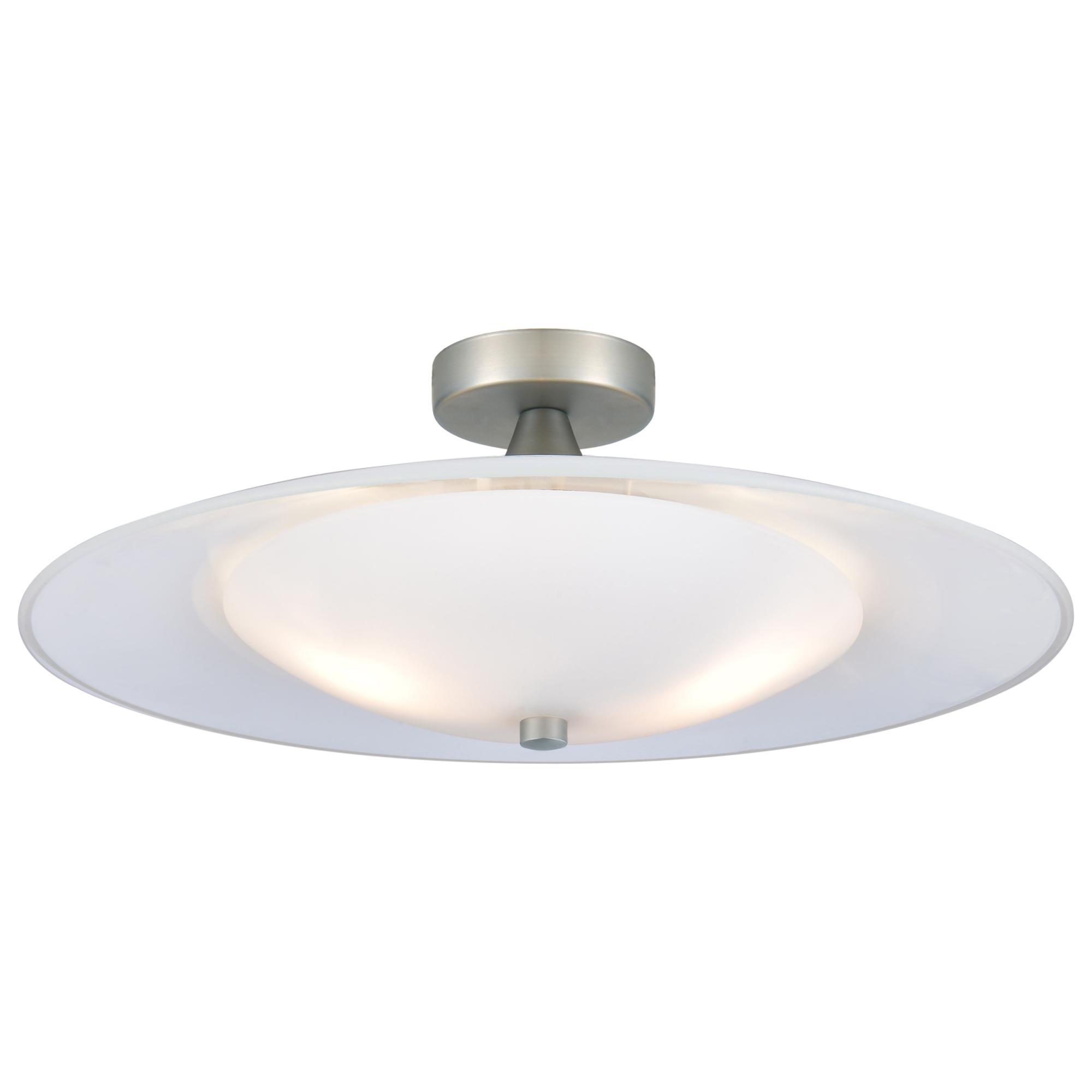 Halo Design Baroni Lampa Sufitowa Ø46 Opal/Aluminium