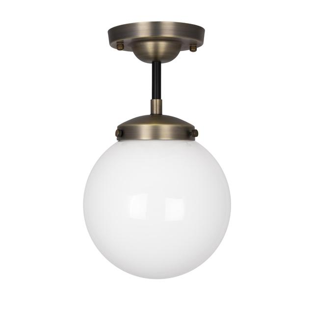 Globen Lighting Alley Loftlampe Antik Messing/Hvid
