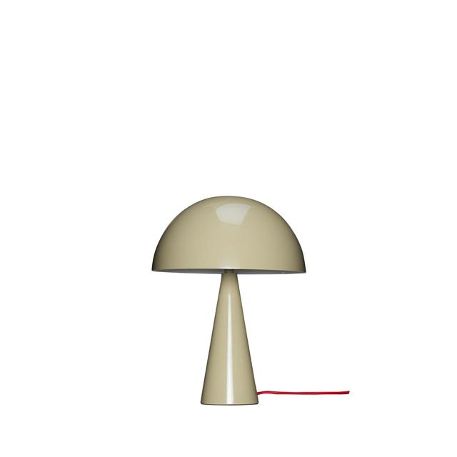 Hübsch Mush Bordlampe Mini Sand/Rød