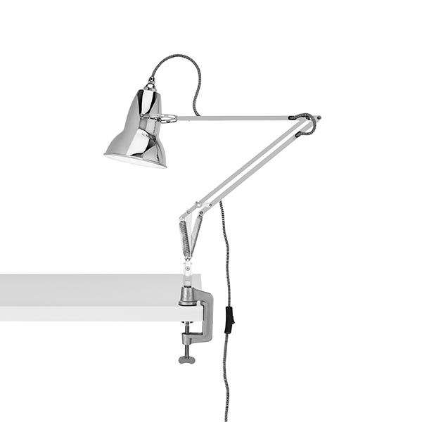 Anglepoise Original 1227 Lampe med Klemme Bright Chrome