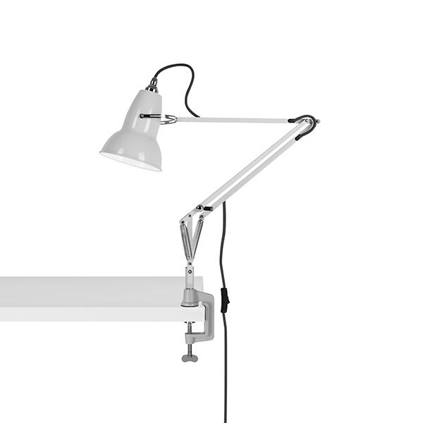 Anglepoise Original 1227 Lámpara Con Abrazadera Blanco Lino