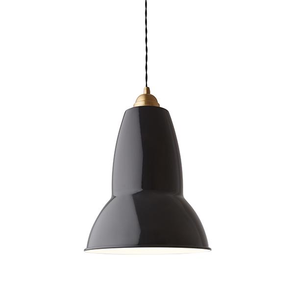 Anglepoise Original 1227 Brass Maxi Pendant Jet Black