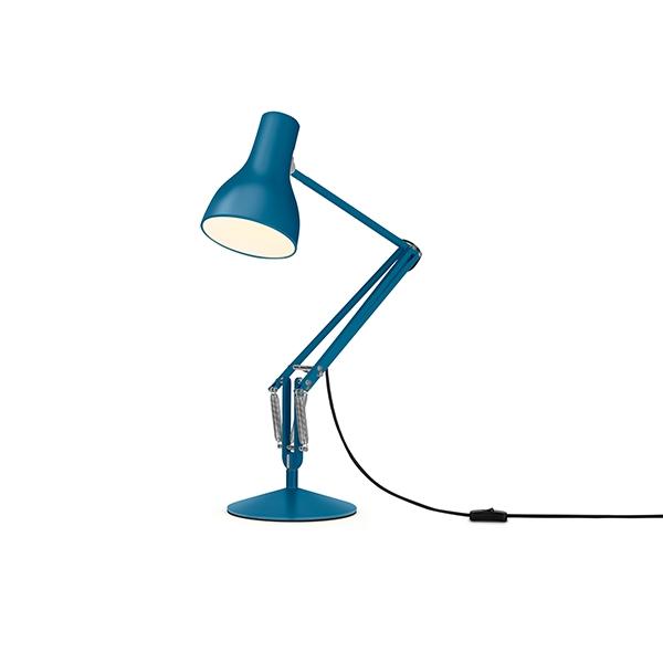 Anglepoise Type 75 Lampada Da Tavolo + Margaret Howell Blu Di Sassonia