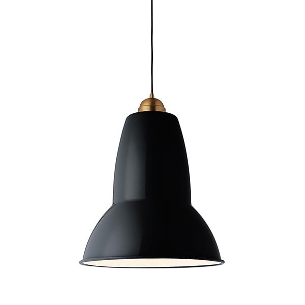 Anglepoise Original 1227 Giant Brass Pendant Jet Black