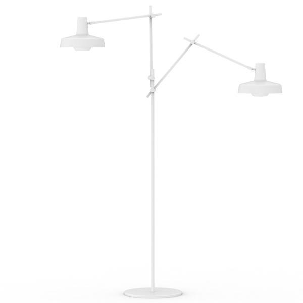 Grupa Products Arigato Dubbele Vloerlamp Wit