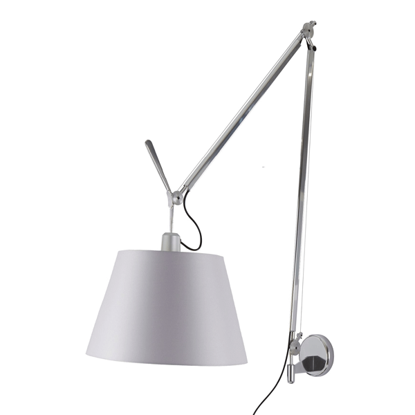 Artemide Tolomeo Mega Wall Lamp Satin 36cm w. dimmer