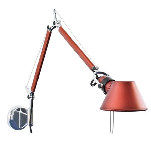 Artemide Tolomeo Micro Wandlamp Rood