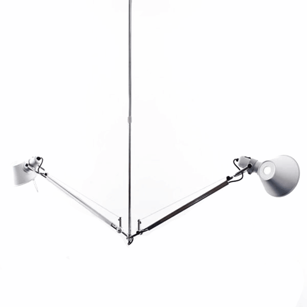 Artemide Tolomeo 2 Bracci Pendant Aluminium