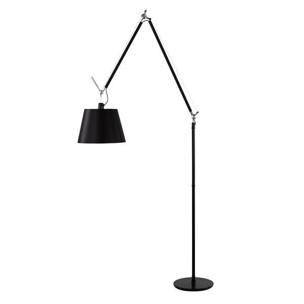 Artemide Tolomeo Mega Vloerlamp Zwart 36 cm Lampenkap m. dimmer