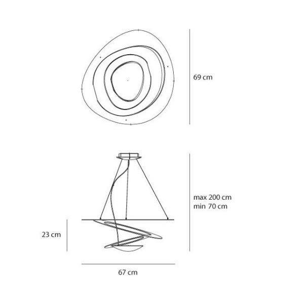 Artemide Pirce Mini LED Pendant White