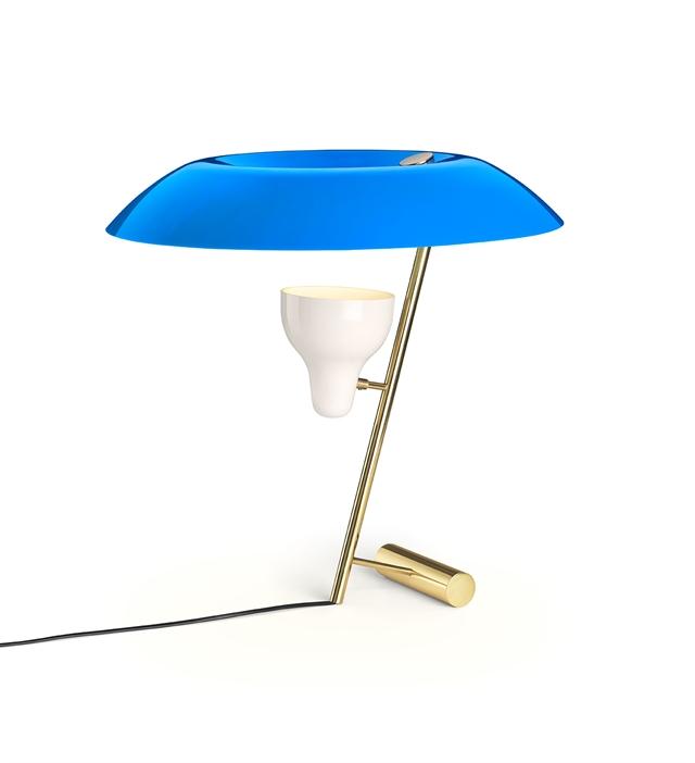 Billede af Astep Model 548 Bordlampe Messing/Blå