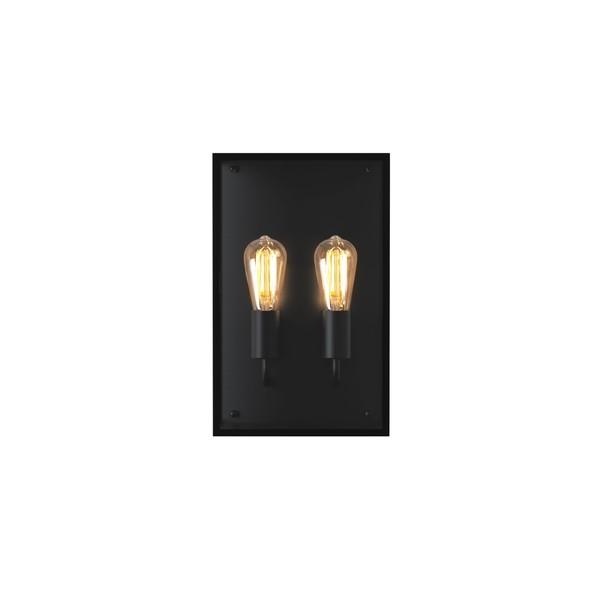 Astro Messina Twin Wall Lamp Black