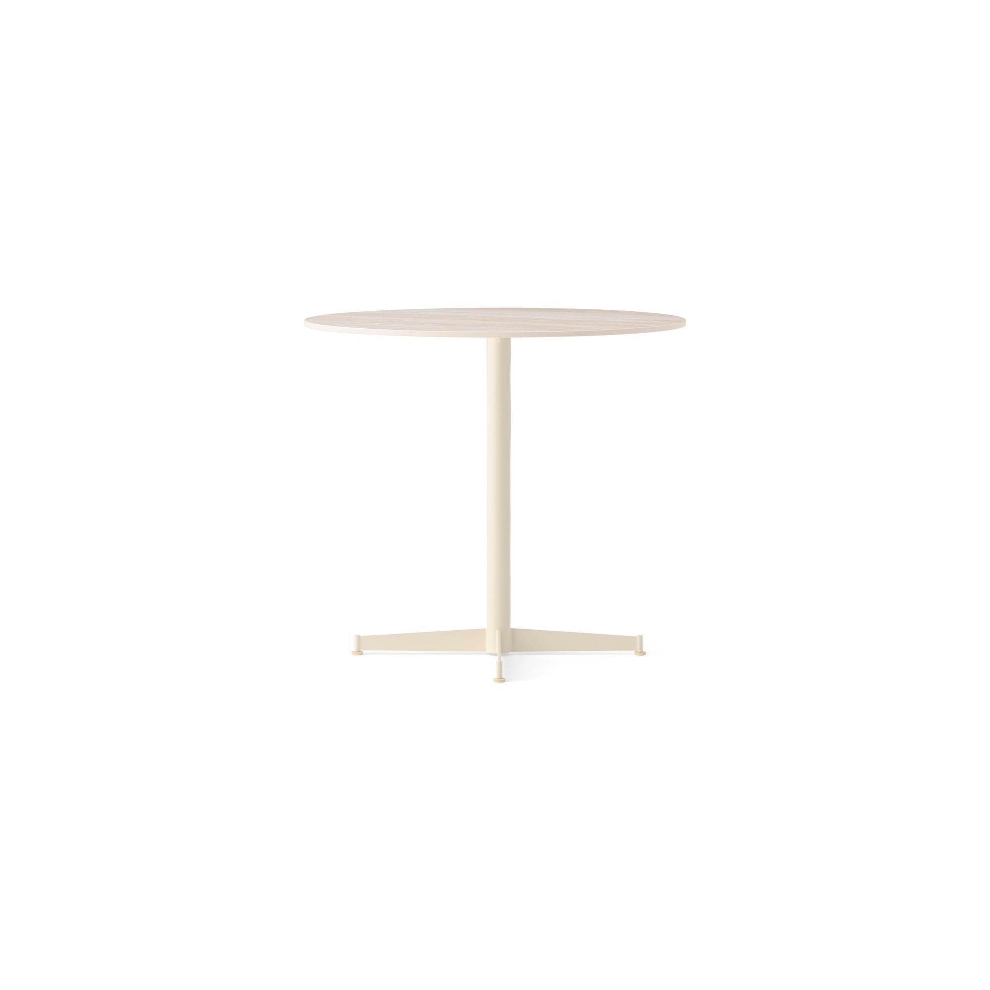 Mesa de comedor Audo Nook Ø80 Marfil/ Arena