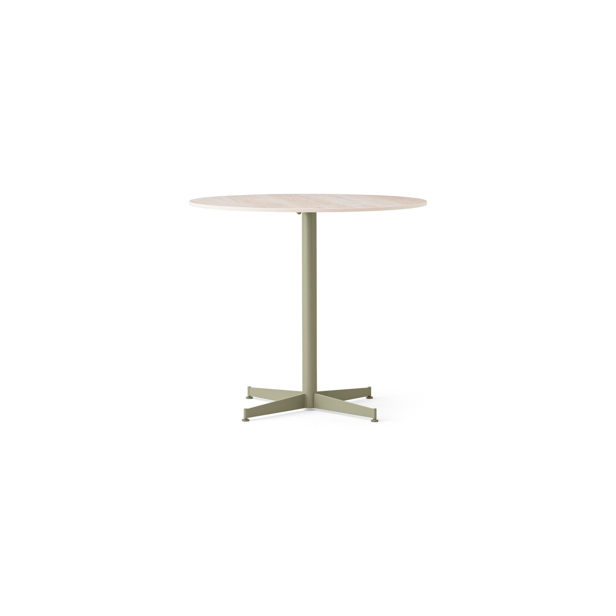 Audo Nook Esstisch Ø80 Olivgrün/ Sand