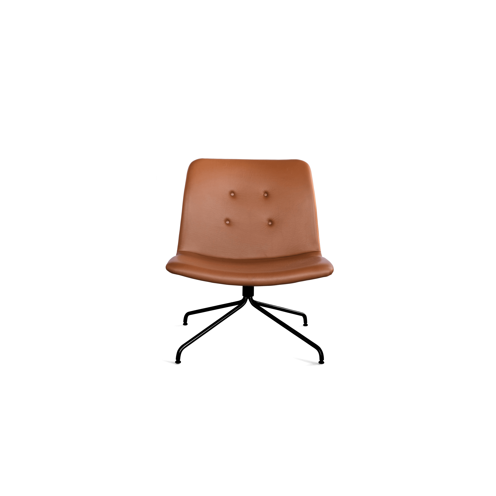 Bent Hansen Primum Fauteuil Zwart/Adrian Cognac