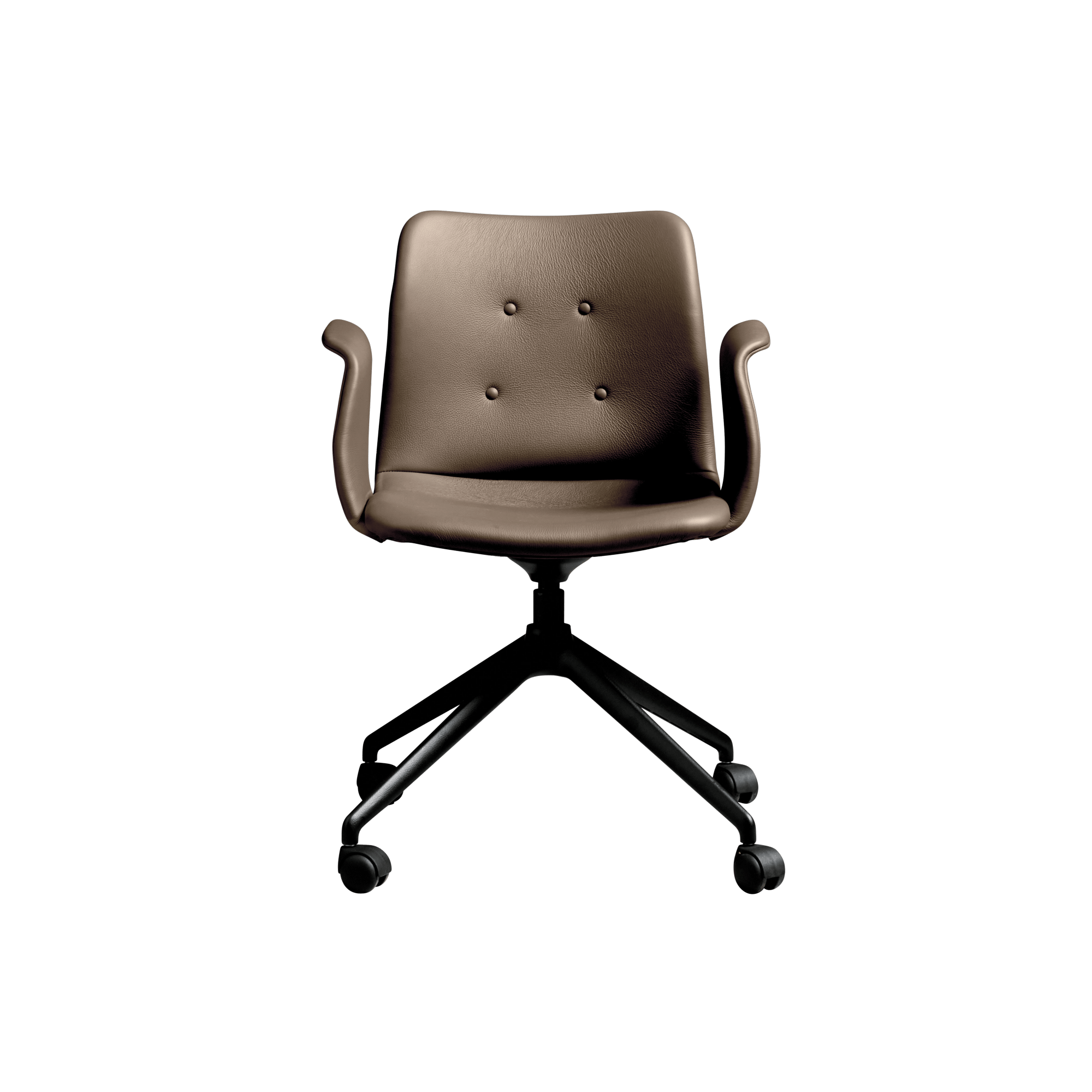 Bent Hansen Primum 4-Star Dining Chair With Wheels Black/Zenso 3 292