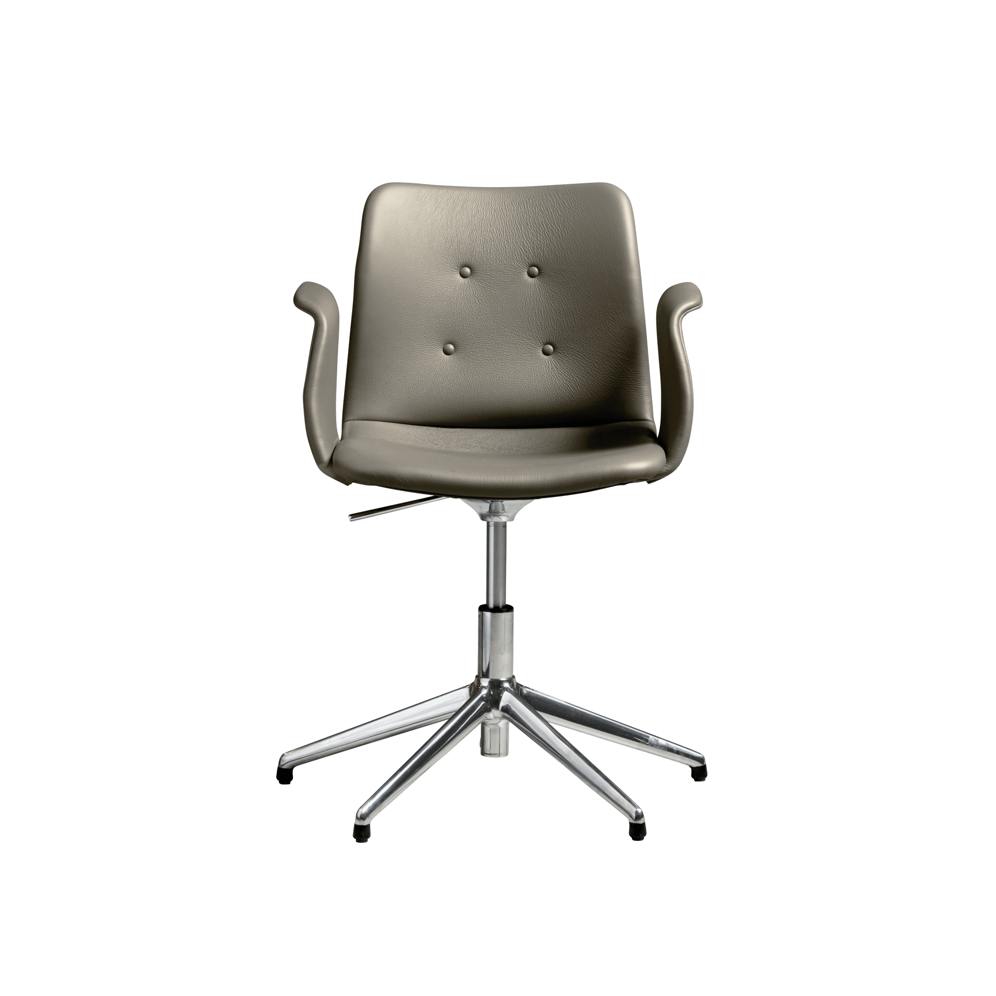 Bent Hansen Primum 5-Star Drejestol Med Swivel Poleret Stål/Zenso 3 214