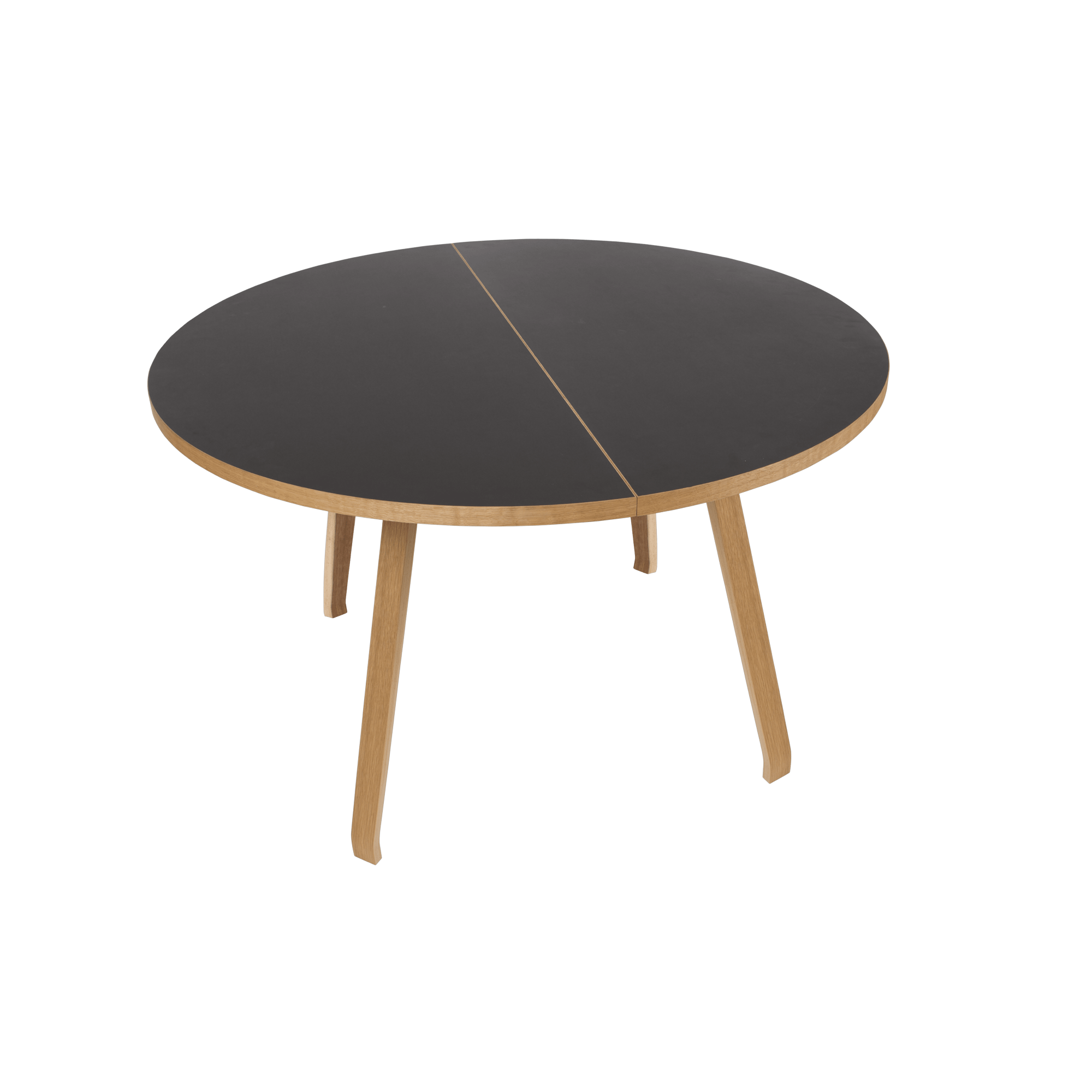 Bent Hansen Primum Eettafel Zwart Linoleum/Eiken