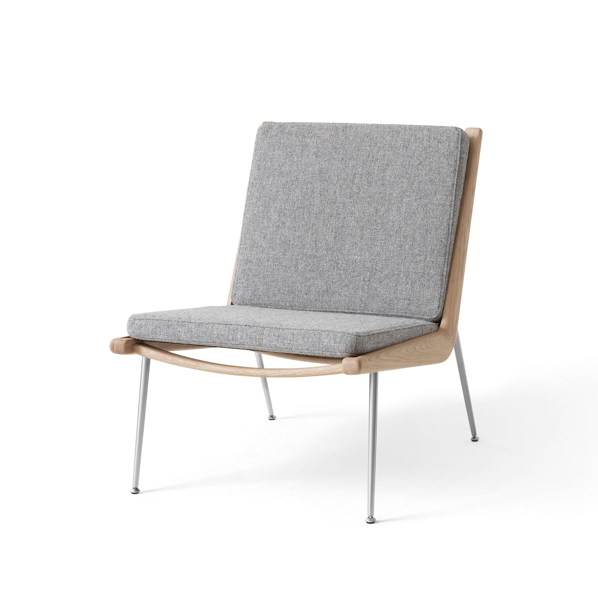 &Tradition Boomerang HM1 Lænestol Olieret Eg/Hallingdal 130/Stål