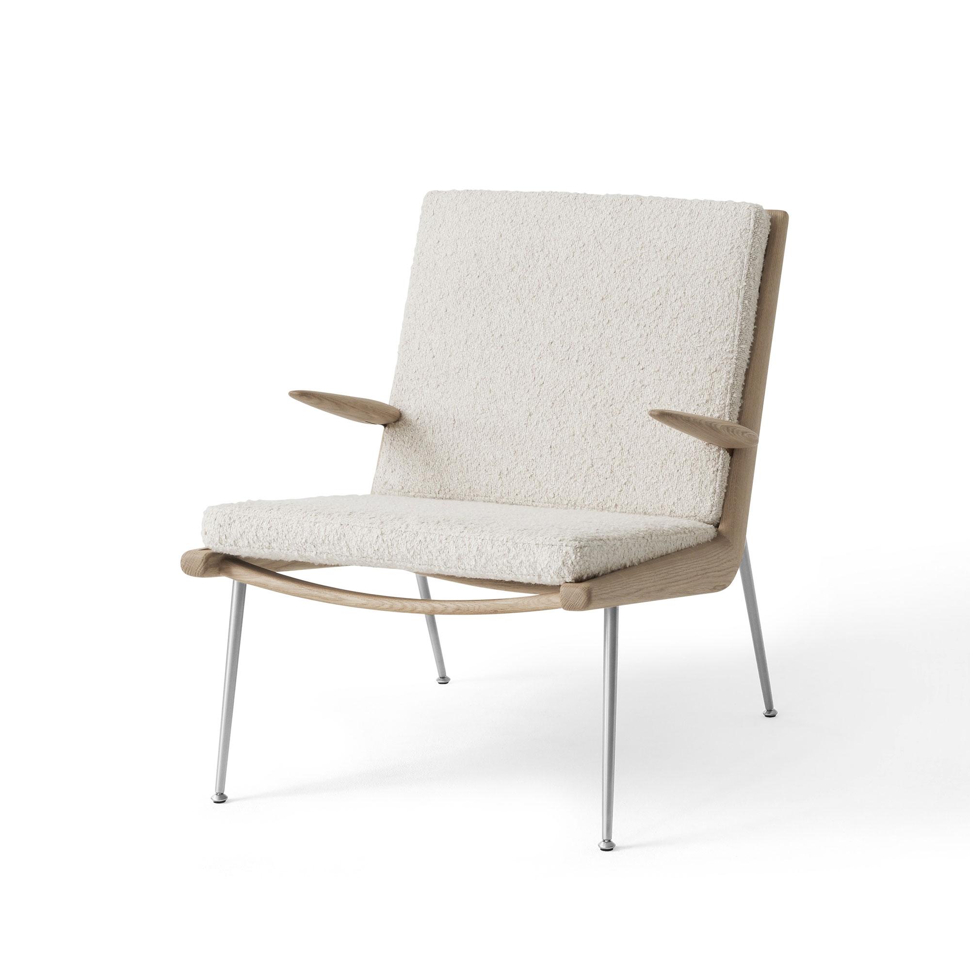 &Tradition Boomerang HM2 Armchair Oiled Oak/Serafino Lino/Steel