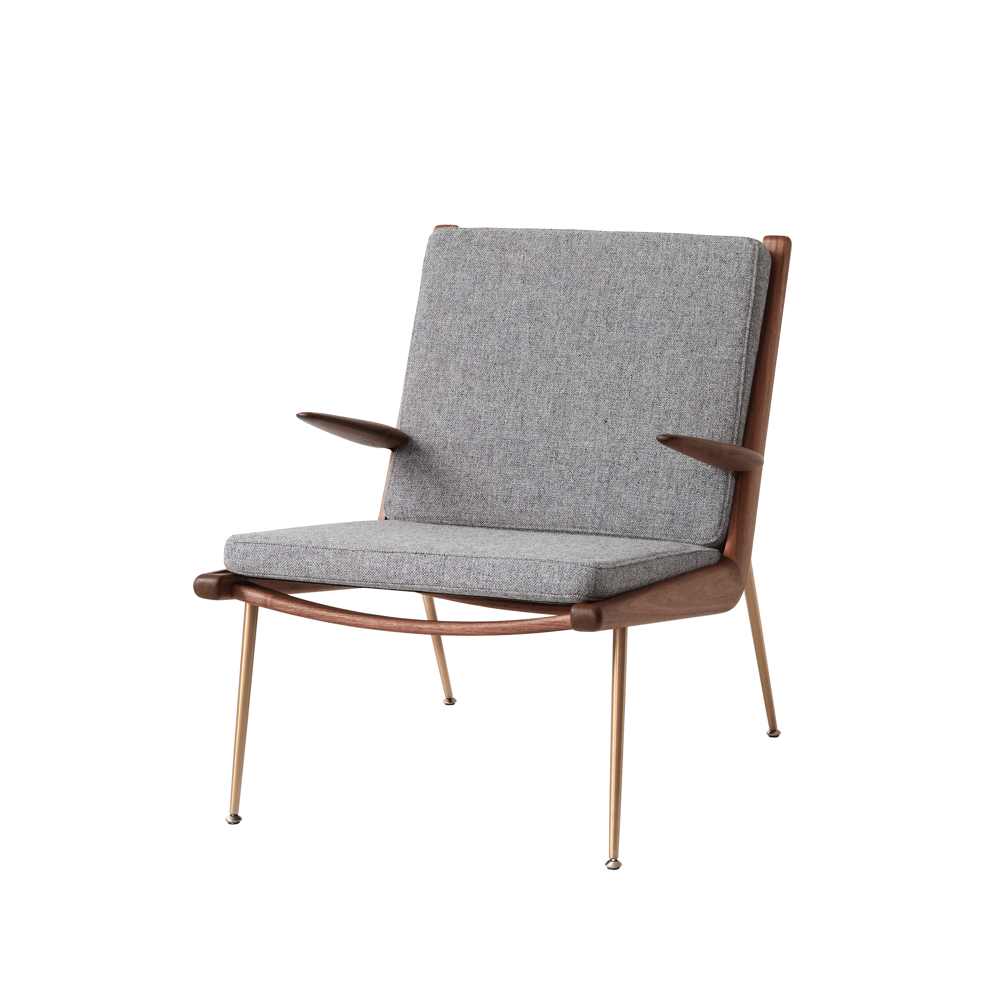 &Tradition Boomerang HM2 Fåtölj med Armstöd Valnöt/Hallingdal 130