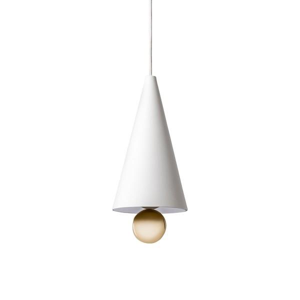 Petite Friture CHERRY Petite Suspension Blanc & Or