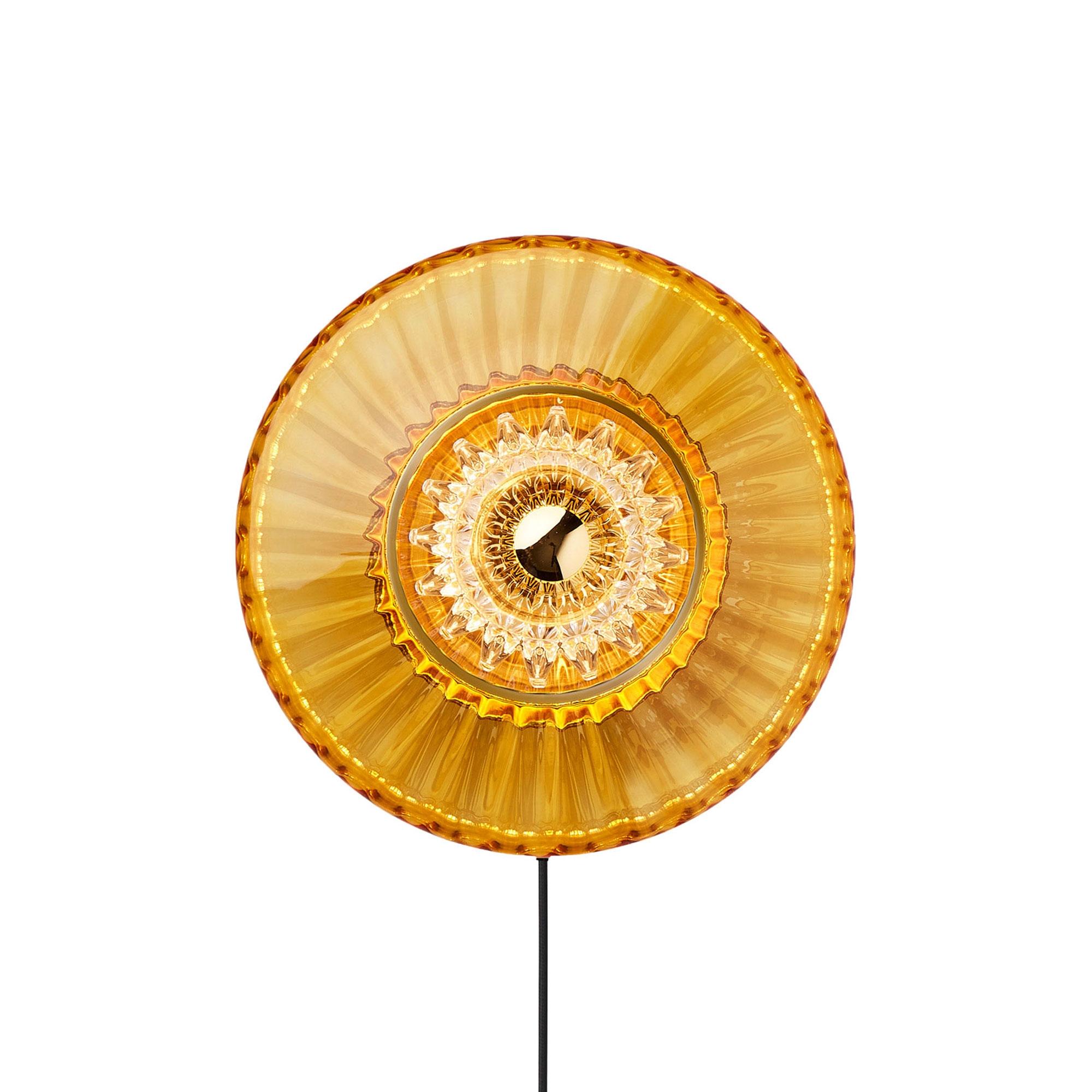Design By Us New Wave Optic Wall Lamp Amber