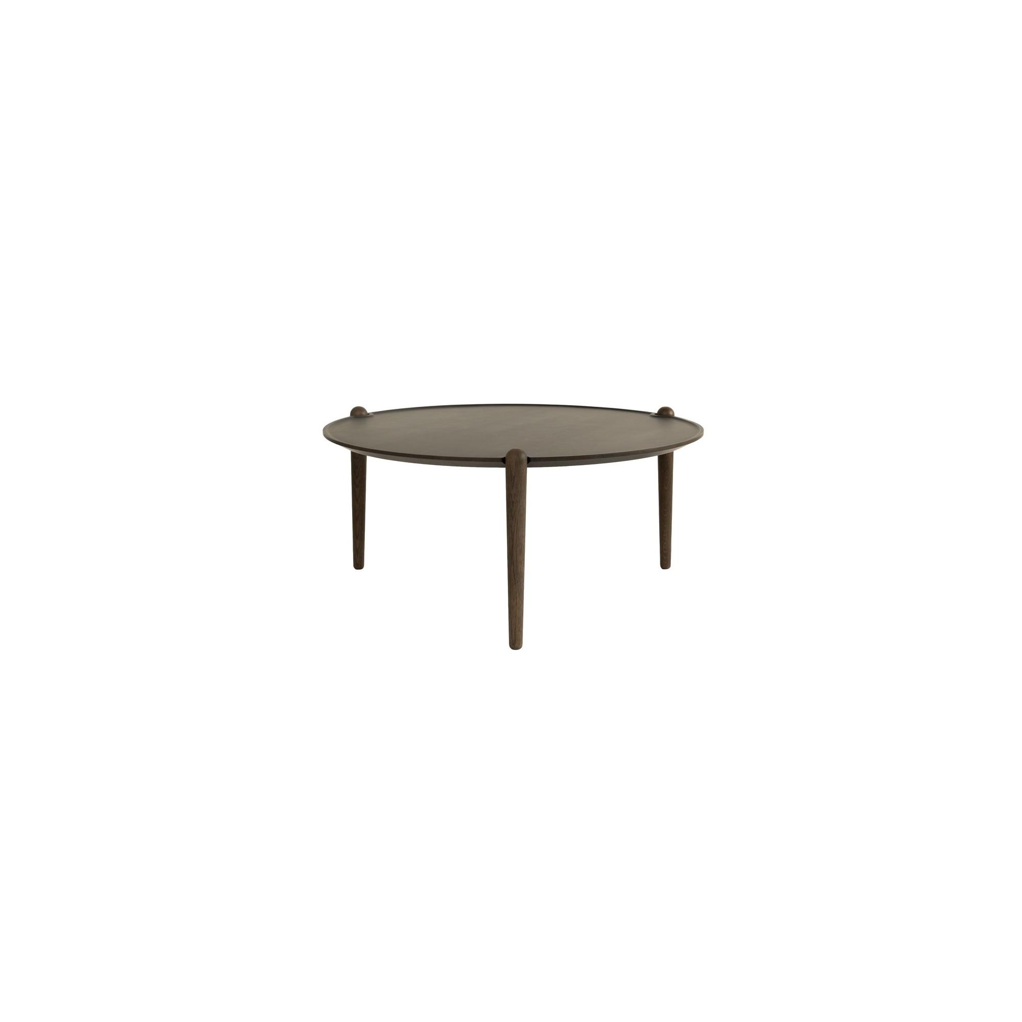 Design House Stockholm Aria tafel Ø90 hoog donker eikenhout