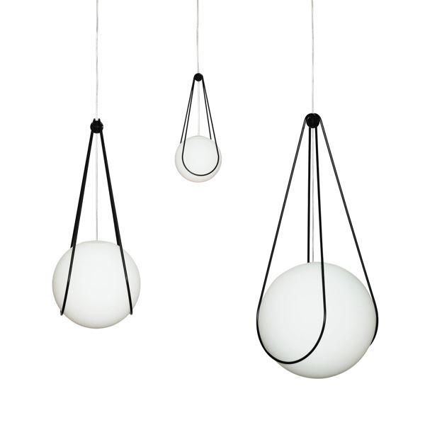 Design House Stockholm Luna Lampa wisząca z Czarnym uchwytem