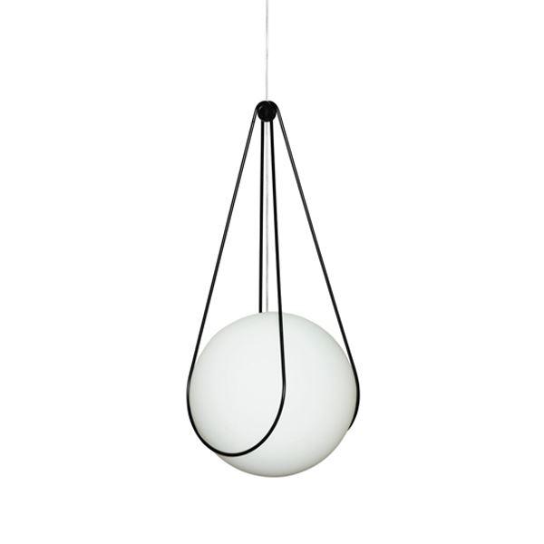 Design House Stockholm Luna Pendant Large with black Kosmos Holder