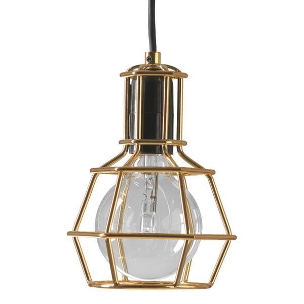 Design House Stockholm Work Lamp Guld Pendel