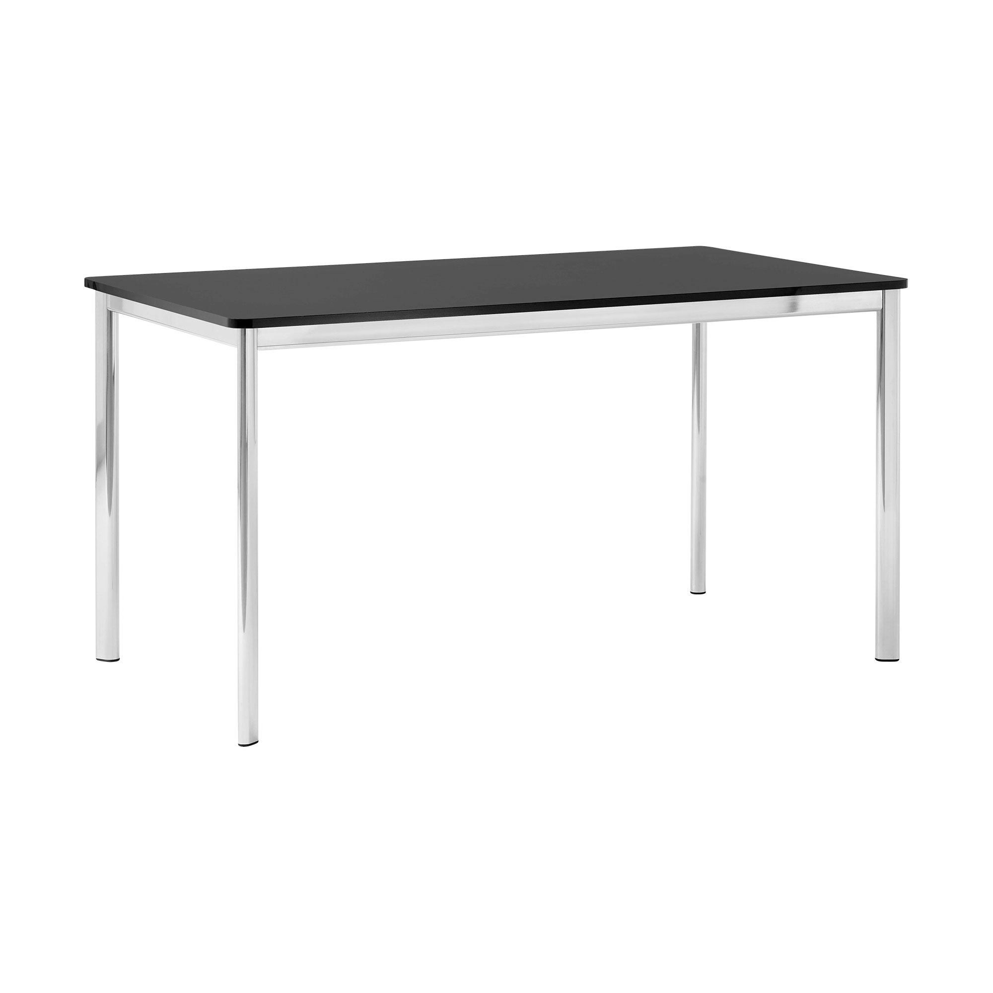 &Tradition Drip HW58 Table Black/ Polished Aluminum