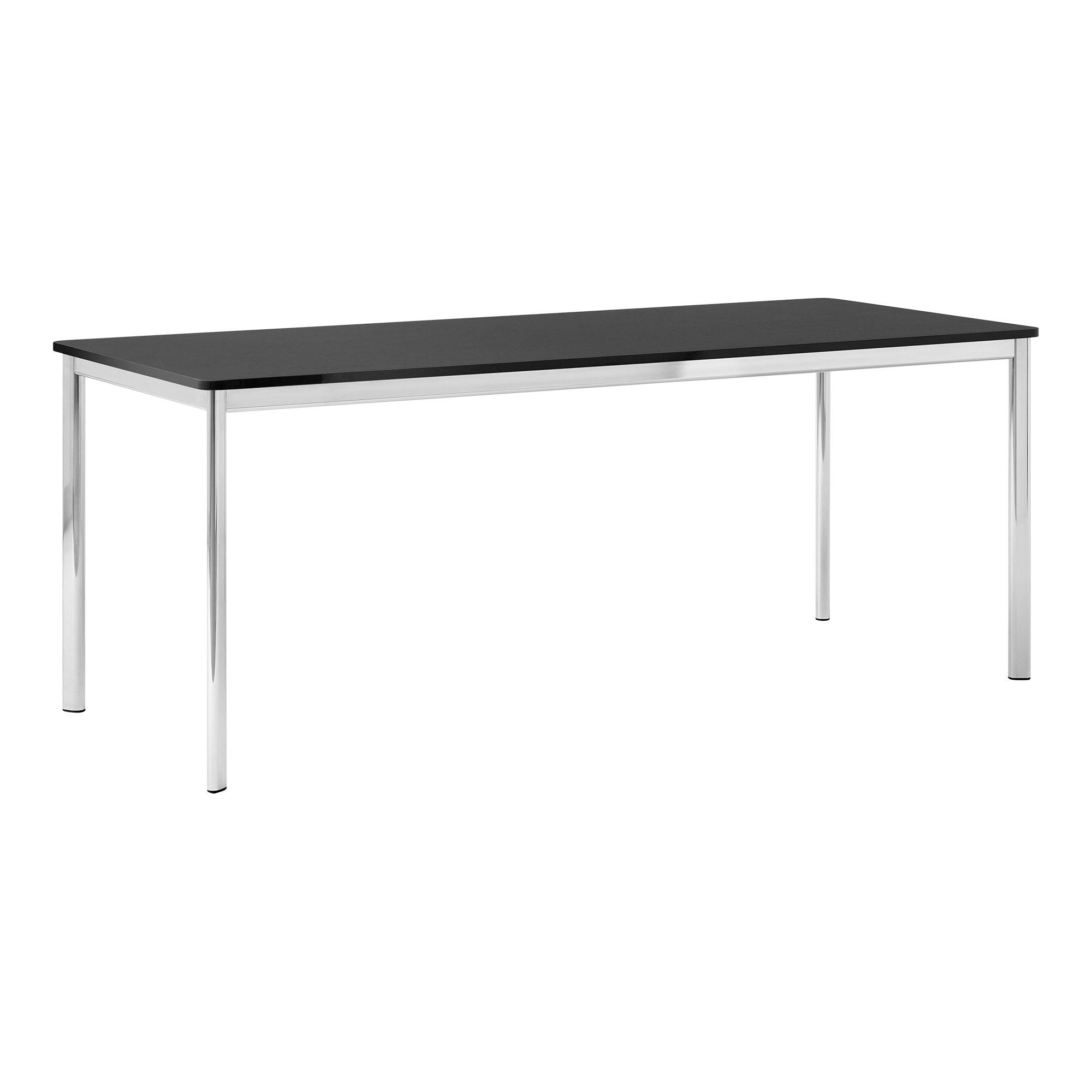 &Tradition Drip HW59 Table Black/ Polished Aluminum