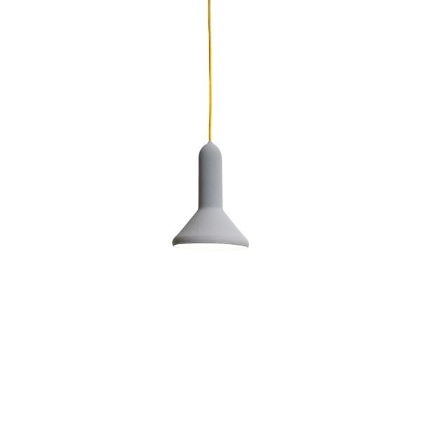 Established & Sons Torch S1 Pendant Grey w. Yellow Cord