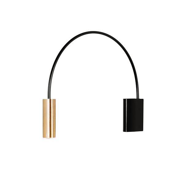 Estiluz Volta Wall lamp Black & Gold Small