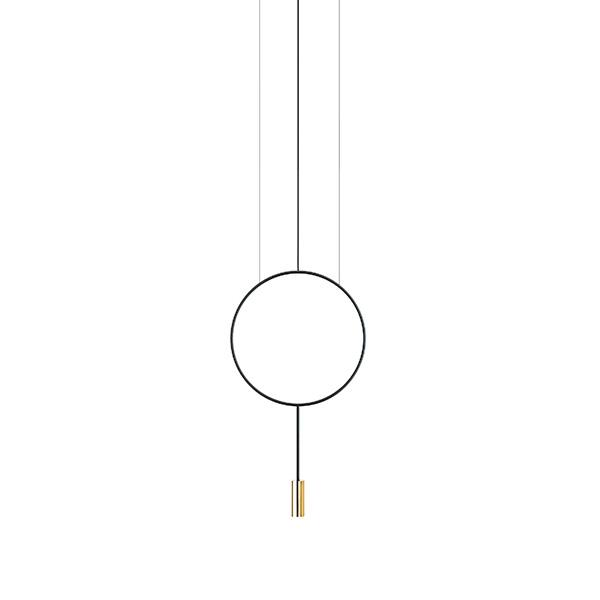 Estiluz Revolta Pendant Small Black & Gold