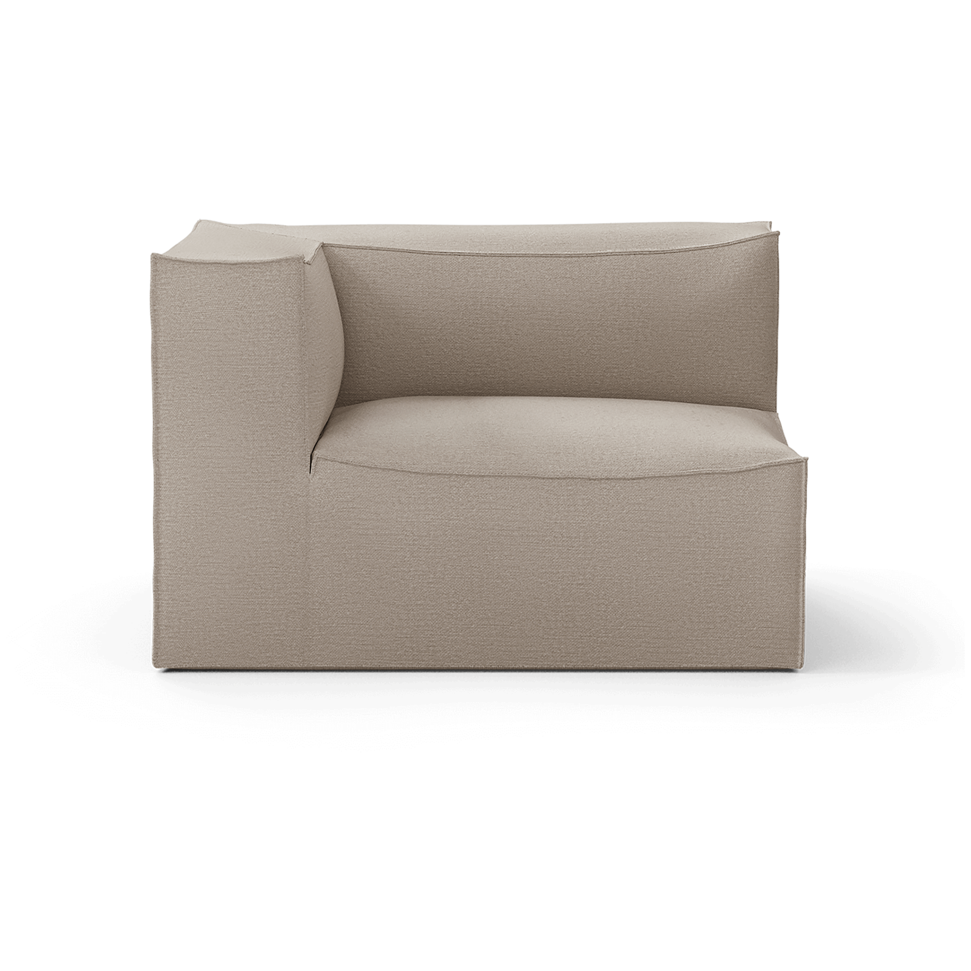 Ferm Living Catena Sofá Reposabrazos L S400 Algodón Lino Natural