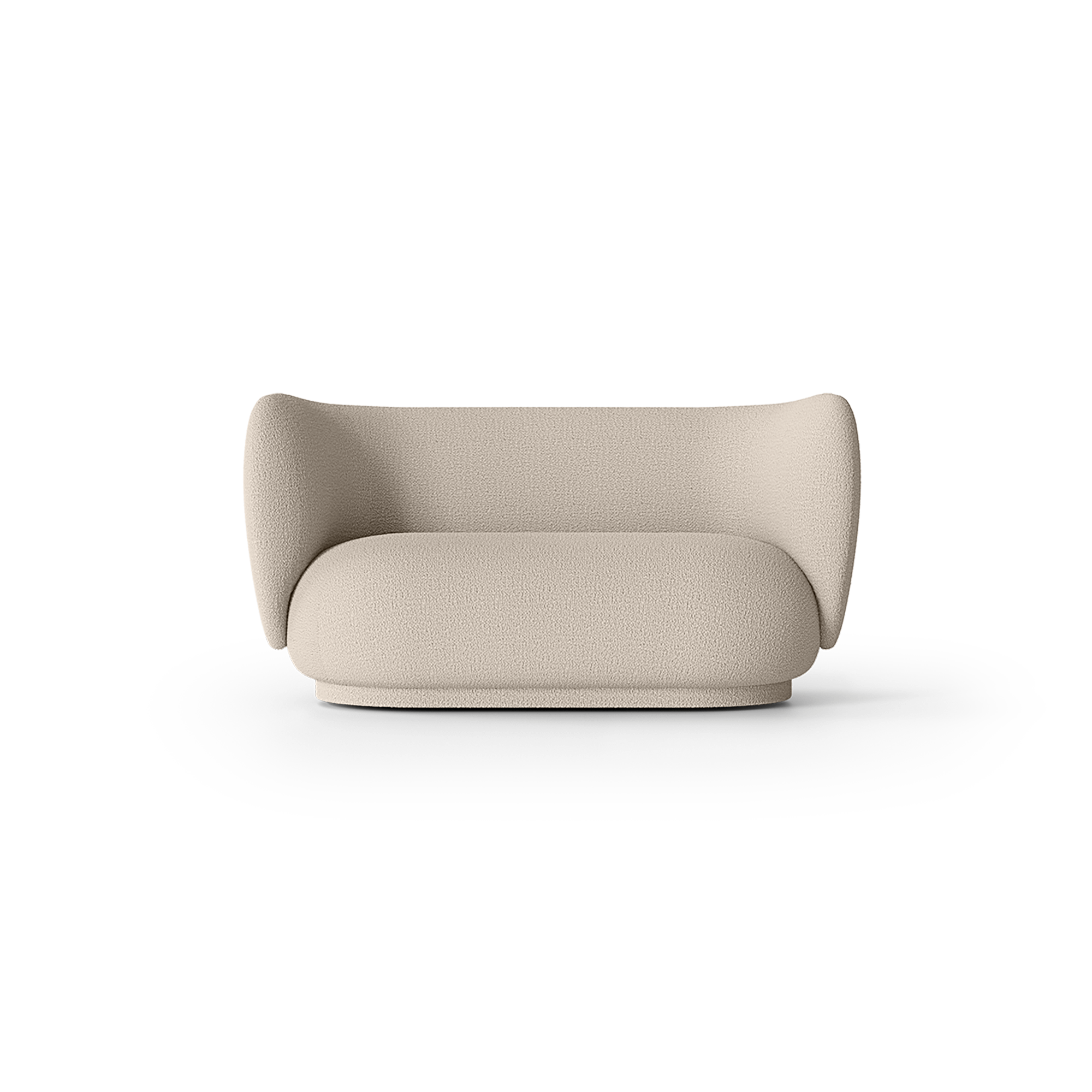 Ferm Living Rico Sohva 2 Istuttava Wool Boucle Natural